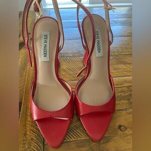 Steve Madden Beki Heel- red leather